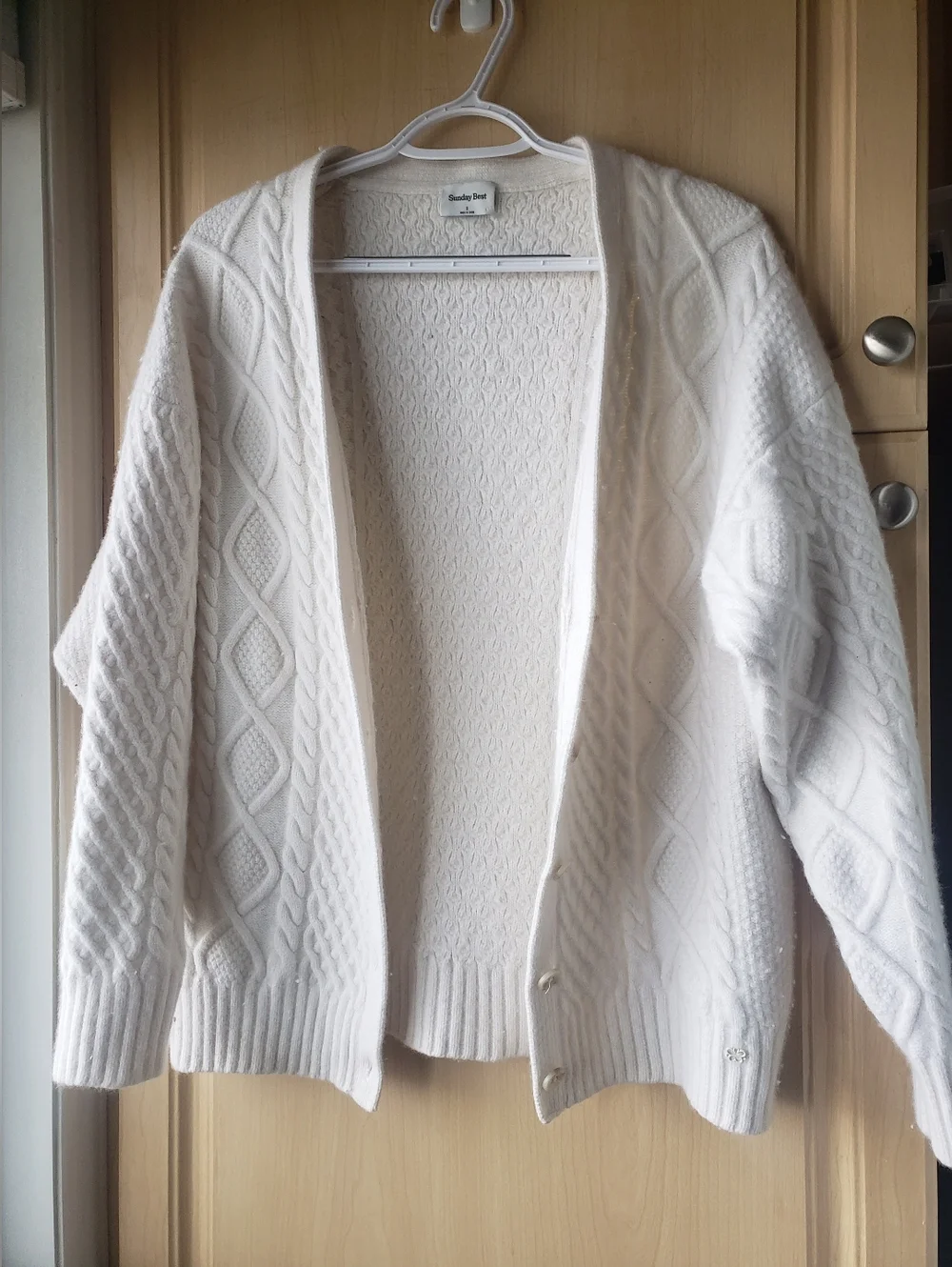 Aritzia Sunday Best Wool Blend Women's Swester Cardigan - Picture 2 of 9